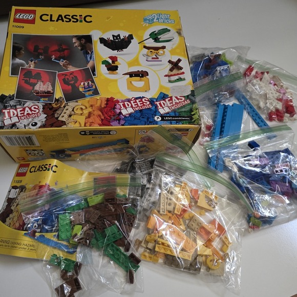 Lego Other - LEGO 11009 Classic Bricks & Lights‎ RETIRED Not Sure If Complete Damaged Box